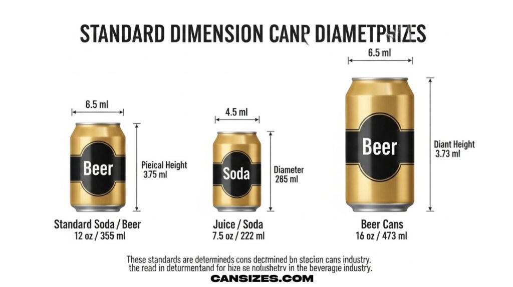 Aluminum Can Dimensions Standard Sizes