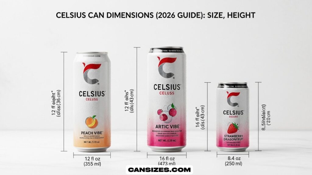 Celsius Can Dimensions