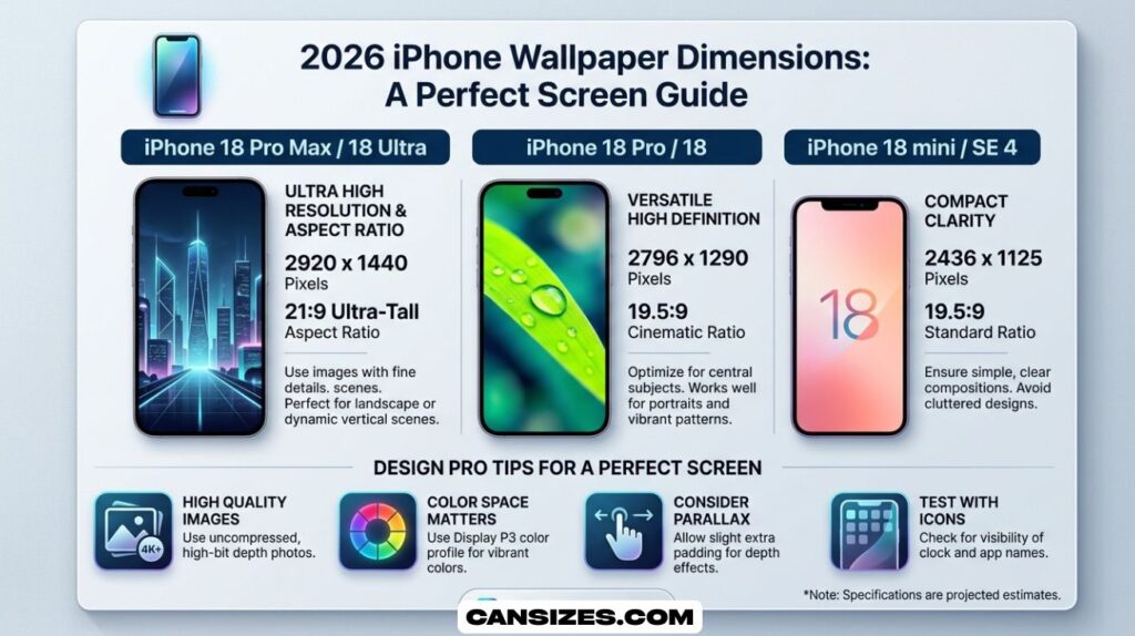 iPhone Wallpaper Dimensions
