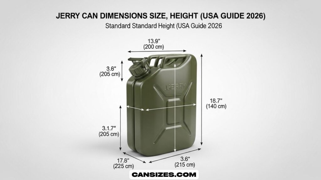 Jerry Can Dimensions Size