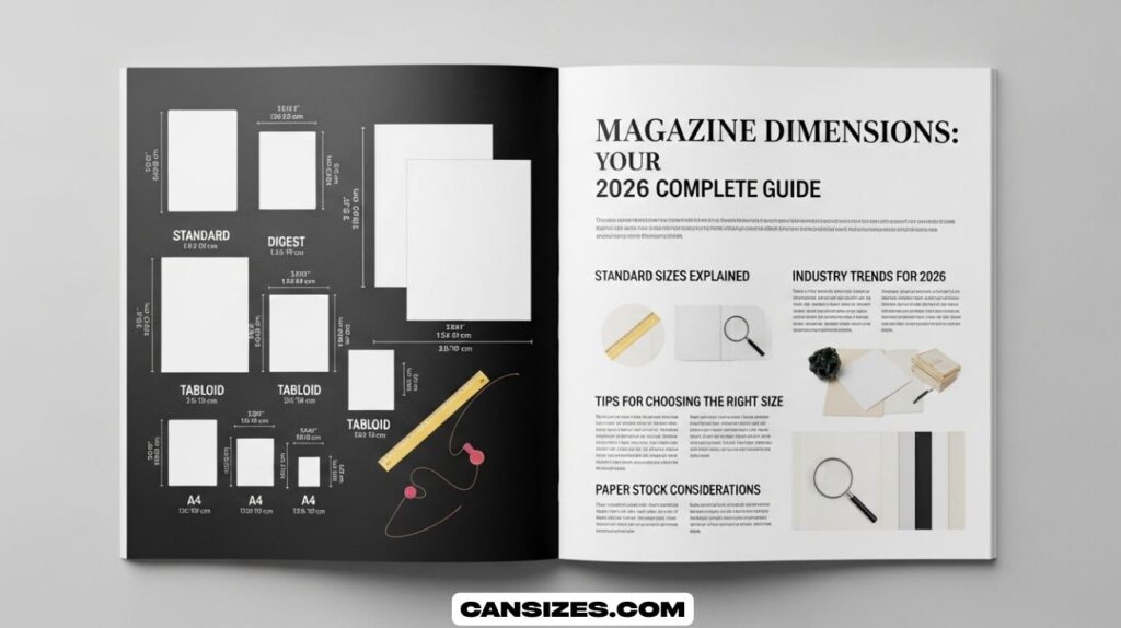 Magazine Dimensions Magazine Size