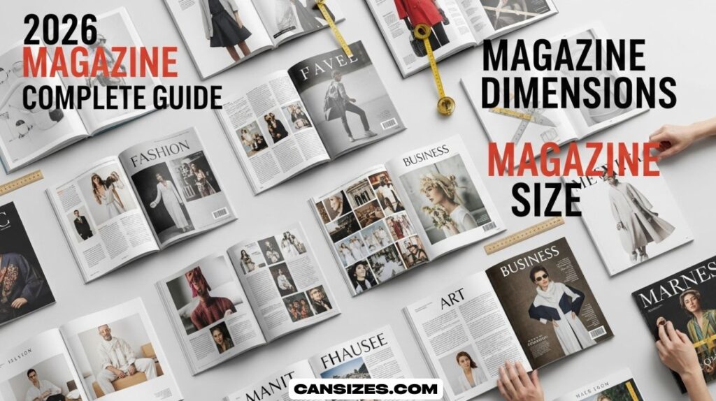 Magazine Dimensions Magazine Size
