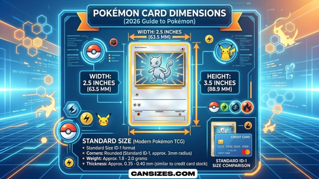 Pokémon Card Dimensions