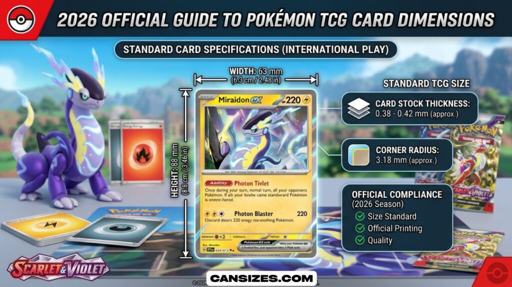 Pokémon Card Dimensions
