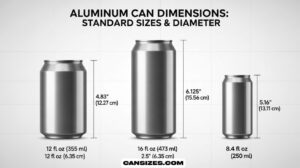 Beverage Can Dimensions Size, Height (Complete USA Guide)