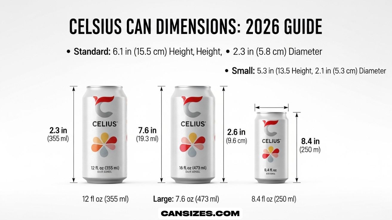 Celsius Can Dimensions