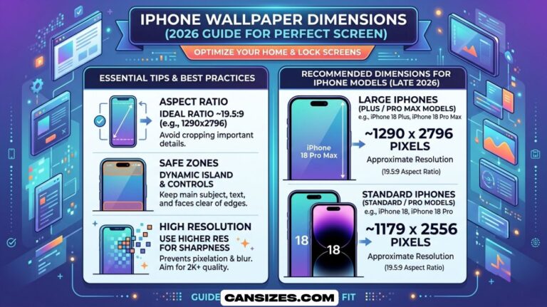 iPhone Wallpaper Dimensions