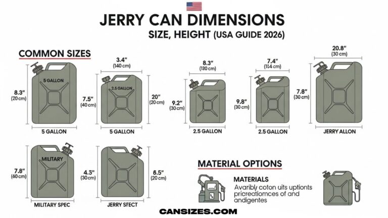 Jerry Can Dimensions Size