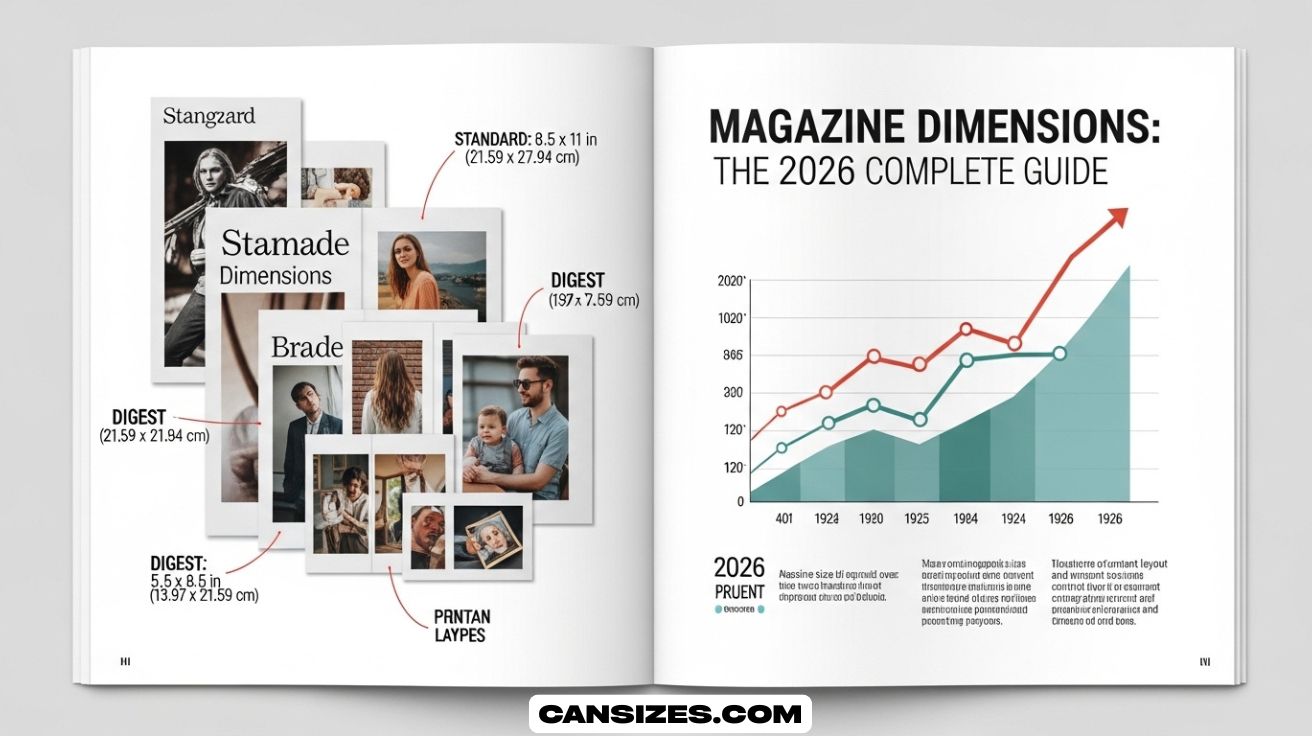 Magazine Dimensions Magazine Size