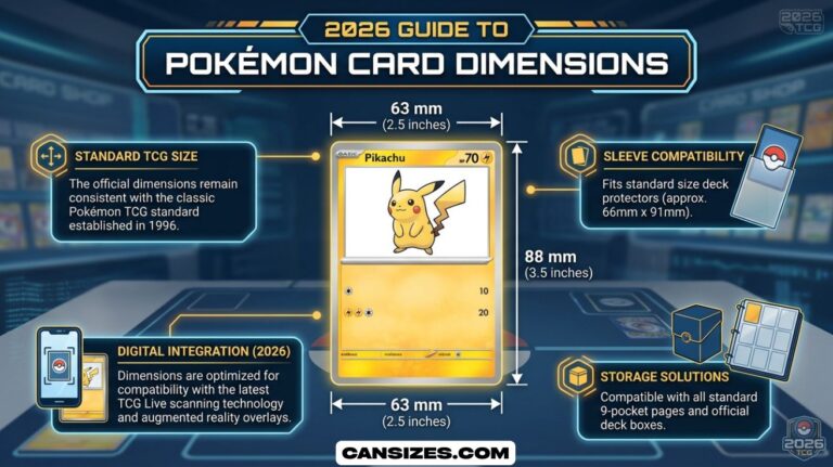 Pokémon Card Dimensions